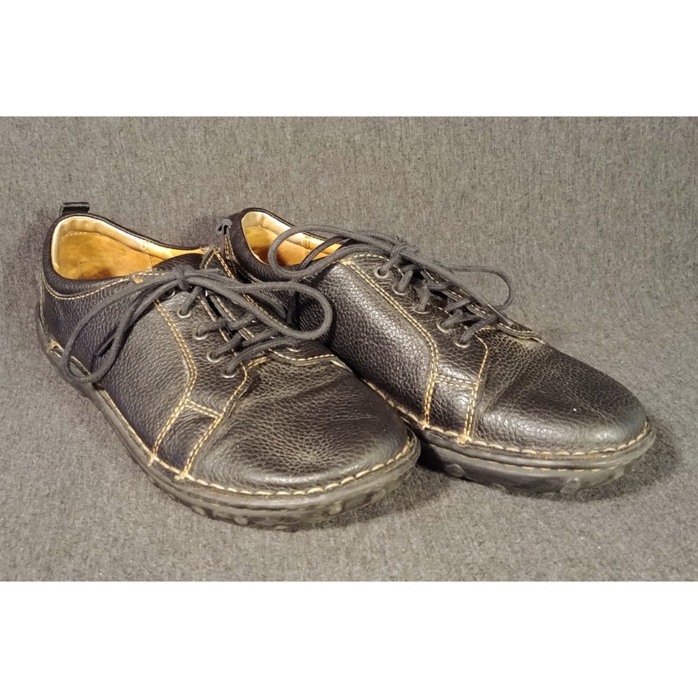 GNW Genuine Black Leather Lace Shoes